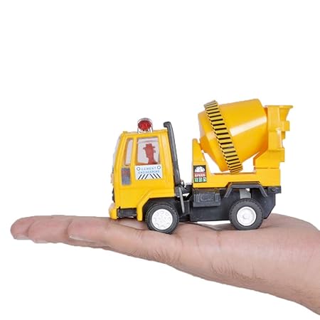 Centy Toys Plastic Pull Back Concrete Mixer, Number Of Pieces: 1, Yellow - Kids