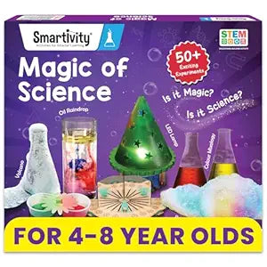 Smartivity Magic Of Science Kit for Kids Ages 4-6-8 Years | Birthday Gifts for Boys & Girls | 50+ Amazing Science Experiments I Educational Toy for Kids Age 4,5,6,7,8 Year Old