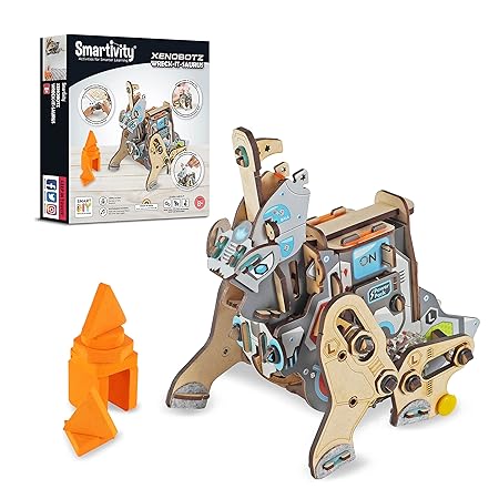 Smartivity Xenobotz Wreck It Saurus for 8+ Years Boys and Girls, STEM, Learning, Educational and Construction Activity Toy Gift