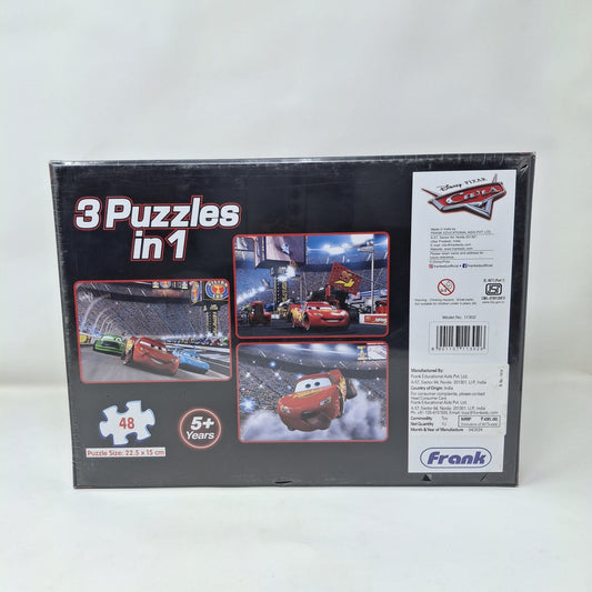 Frank Disney Cars 3 In 1 Puzzles 48pcs