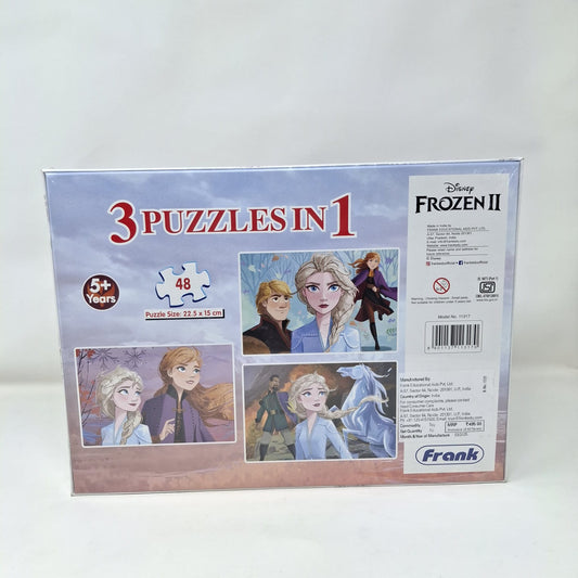 Frank Disney Frozen II 3 In 1 Puzzles 48pcs