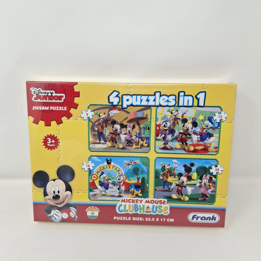 Frank Disney Jr. Mickey Mouse Club House 4 Puzzle In 1