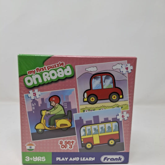 Frank First Puzzle On Road Set of 3 Puzzles