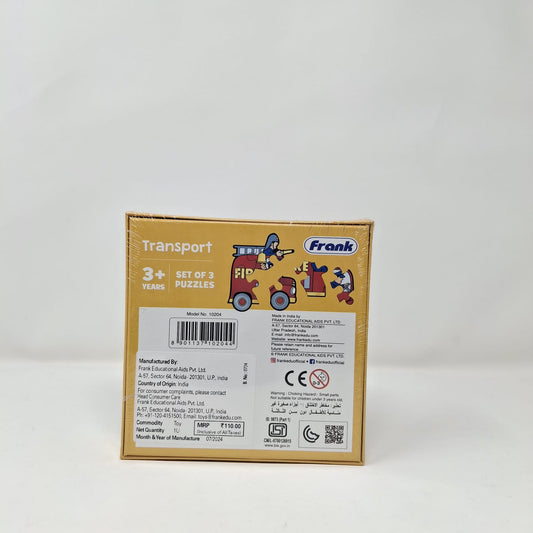 Frank First Puzzle Transport Set of 3 Puzzles