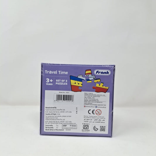 Frank First Puzzle Travel Time Set of 3 Puzzles