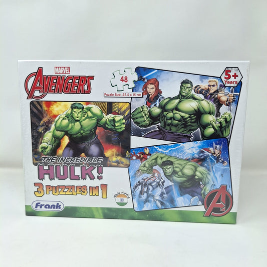 Frank Marvel Avengers Hulk 3 Puzzle In 1