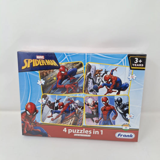 Frank Marvel Spider-Man 4 Puzzle In 1