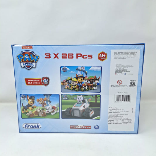 Frank Paw Patrol 3 In 1 Puzzle 26pcs