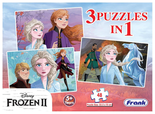Frozen-II 3 Puzzle In 1