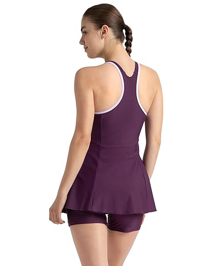 Speedo Racerback Swimdress With Boyleg
