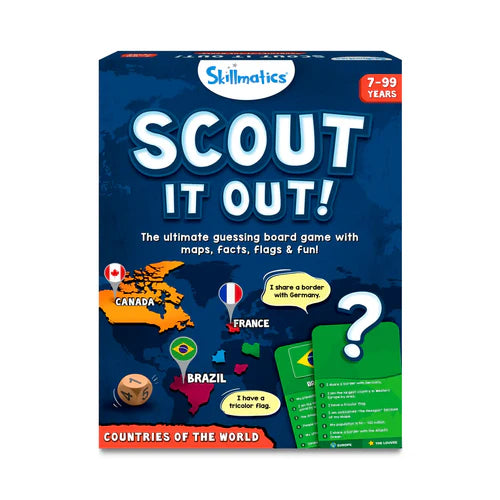 Skillmatics Scout it Out: Countries of The World | Trivia Board Game (ages 7+)