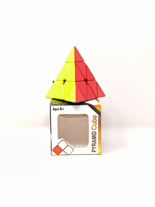 Pyramid Cube Puzzle | 3D Pyraminx Speed Cube with Smooth, Fast Rotation | Colorful Geometric Brain-Teasing Puzzle Toy for Kids, Teens & Adults | Educational, Fun & Challenging