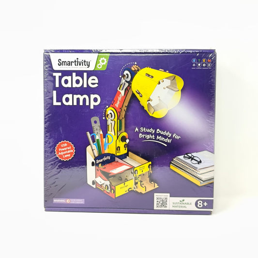 Smartivity DIY Adjustable Table Lamp for Kids Ages 8-14 | USB-C Powered Lamp with Phone Stand & Organizer | Birthday Gift for Boys & Girls | Educational Toy for 8,9,10,11,12,13,14 Years