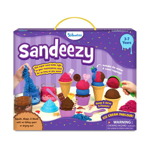Skillmatics Sandeezy: Ice Cream Parlour | Sensory Toy & Pretend Play Set (ages 3-7)