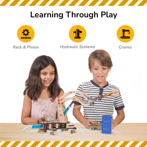 Hydraulic Crane | 8-14 years | DIY STEM Construction Toy