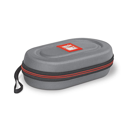 MILTON Nutri Lunch Box with Insulated Bag, 2 Microware Safe Inner Stainless Steel Containers 320 ml Each, Leak-Proof Tiffin for Office, College, Picnic, Grey