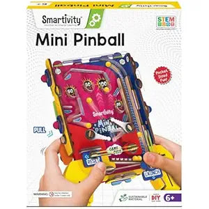 Smartivity Mini Pinball Game for Kids Ages 6-7-8-9-10-11-12 Years | Build Your Own Hand-Held Pinball I Birthday Gift for Boys & Girls | DIY Toy for Kids 6-12 Years Old IScreen Free Play
