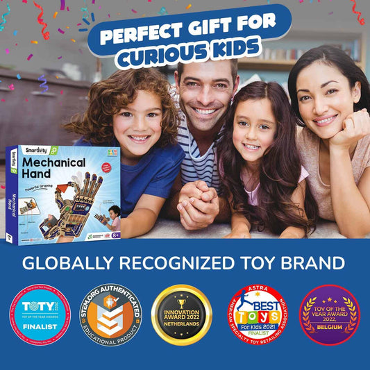 Smartivity Robotic Mechanical Hand Toy for Kids 8-10-12-14 Years Old | Parents Choice Award Winner I Birthday Gifts for Smart Kids | Superhero Toy for Boys & Girls 8,9,10,11,12,13,14