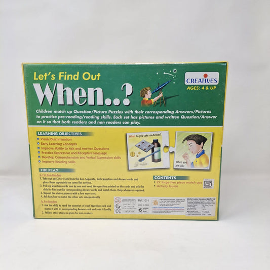 Creatives Let's Find Out When...