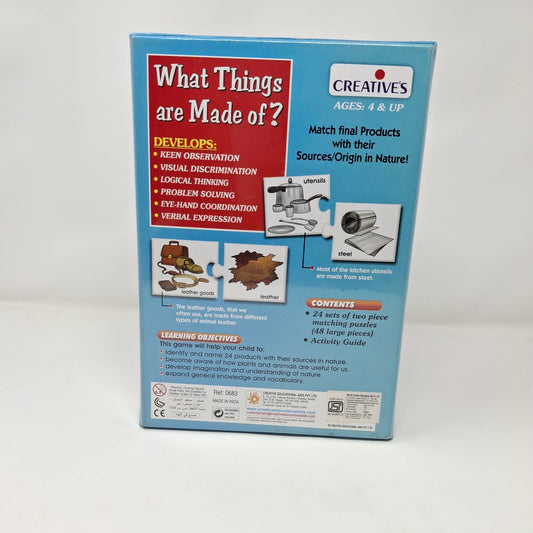 Creatives What Things are Made Of.