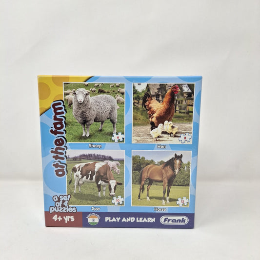 Frank At The Farm Set of 4 Puzzles