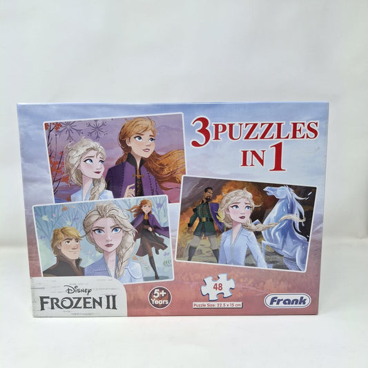Frank Disney Frozen II 3 In 1 Puzzles 48pcs