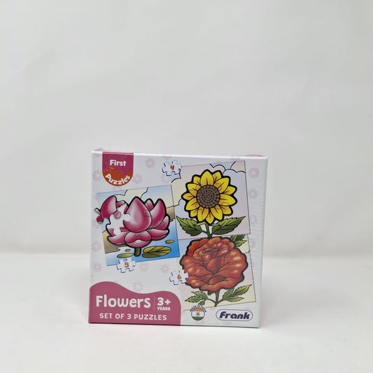 Frank First Puzzle Flowers Set of 3 Puzzles