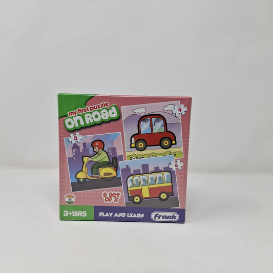 Frank First Puzzle On Road Set of 3 Puzzles