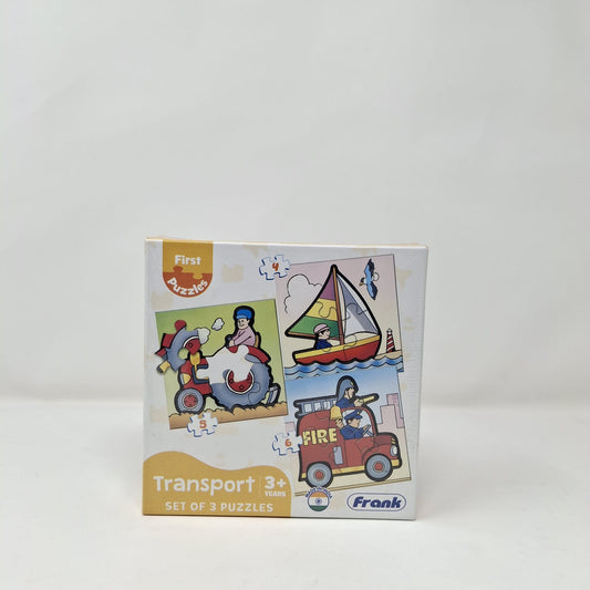 Frank First Puzzle Transport Set of 3 Puzzles