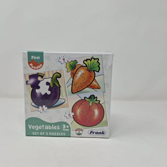 Frank First Puzzle Vegetables Set of 3 Puzzles