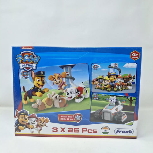 Frank Paw Patrol 3 In 1 Puzzle 26pcs