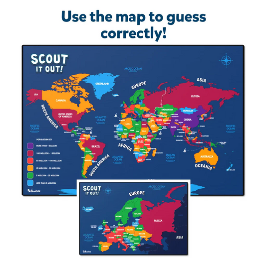 Skillmatics Scout it Out: Countries of The World | Trivia Board Game (ages 7+)