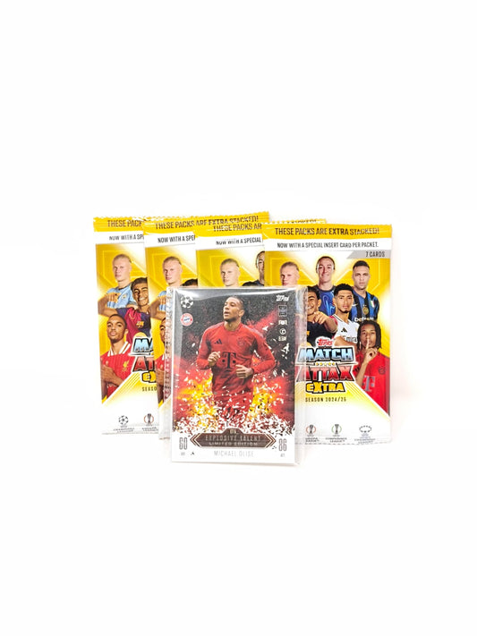 Topps UCL & WUCL Match Attax Extra 2025 Trading & Collectible Card Game (Big Value Pack)
