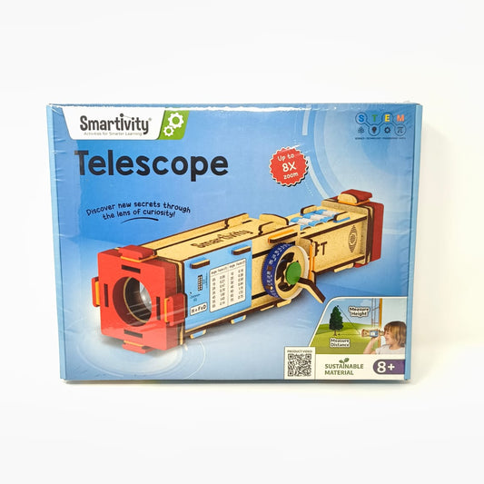 Smartivity Telescope Toy for Kids Age 8, 9, 10, 11, 12, 13, 14 Years Old | Measure Height & Distance | Birthday Gift for Boys & Girls | DIY Science Toys for Kids 8-14 Years